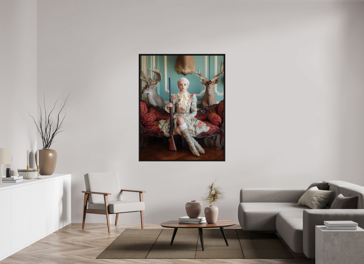 120 x 150 cm, Floater Frame Hunting Season VIII