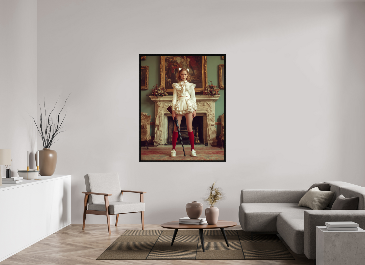 120 x 150 cm, Floater Frame Hunting Season IV