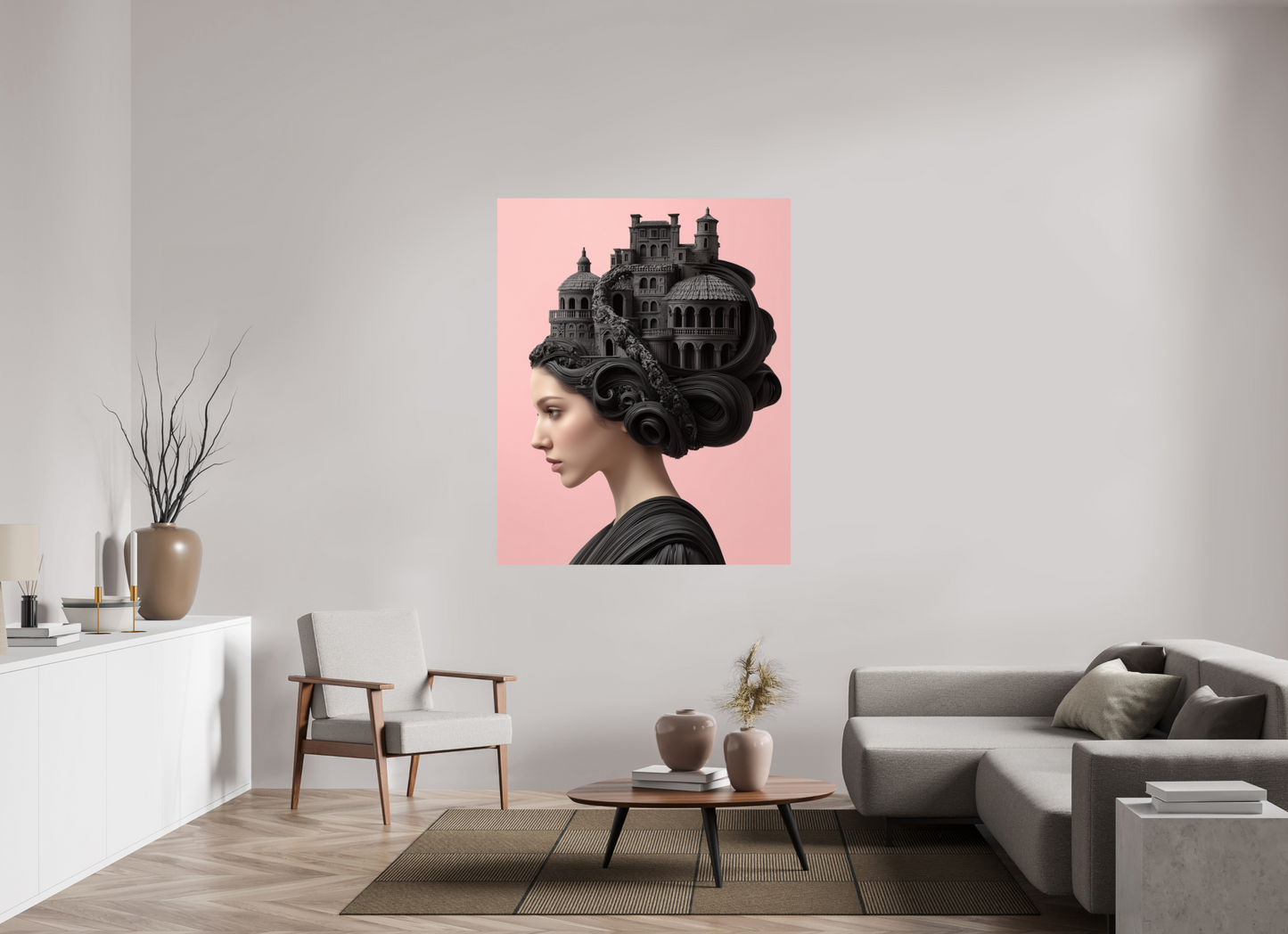 120 x 150 cm, Photo Print On Fuji Crystal DP II Hairdo XVI