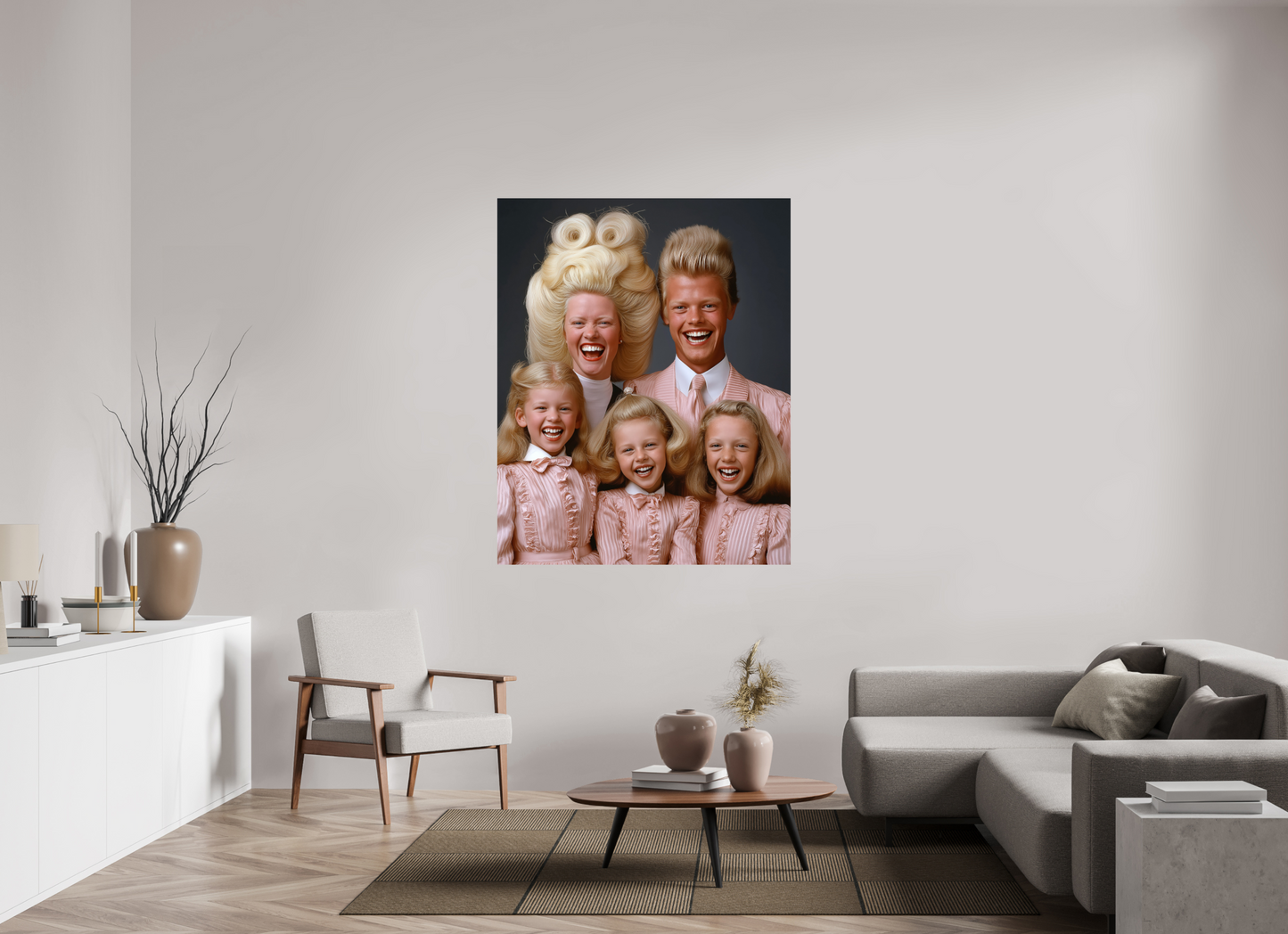 120 x 150 cm, Photo Print On Fuji Crystal DP II We are family
