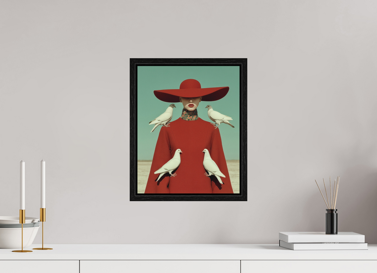 30 x 37,5 cm, Floater Frame Red Horizon IX