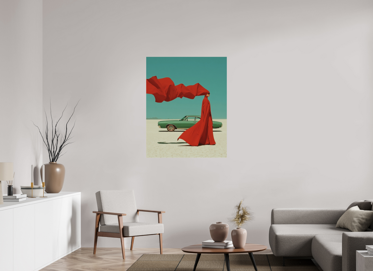 90 x 112,5 cm, Photo Print Under Acrylic Glass Red Horizon XVI