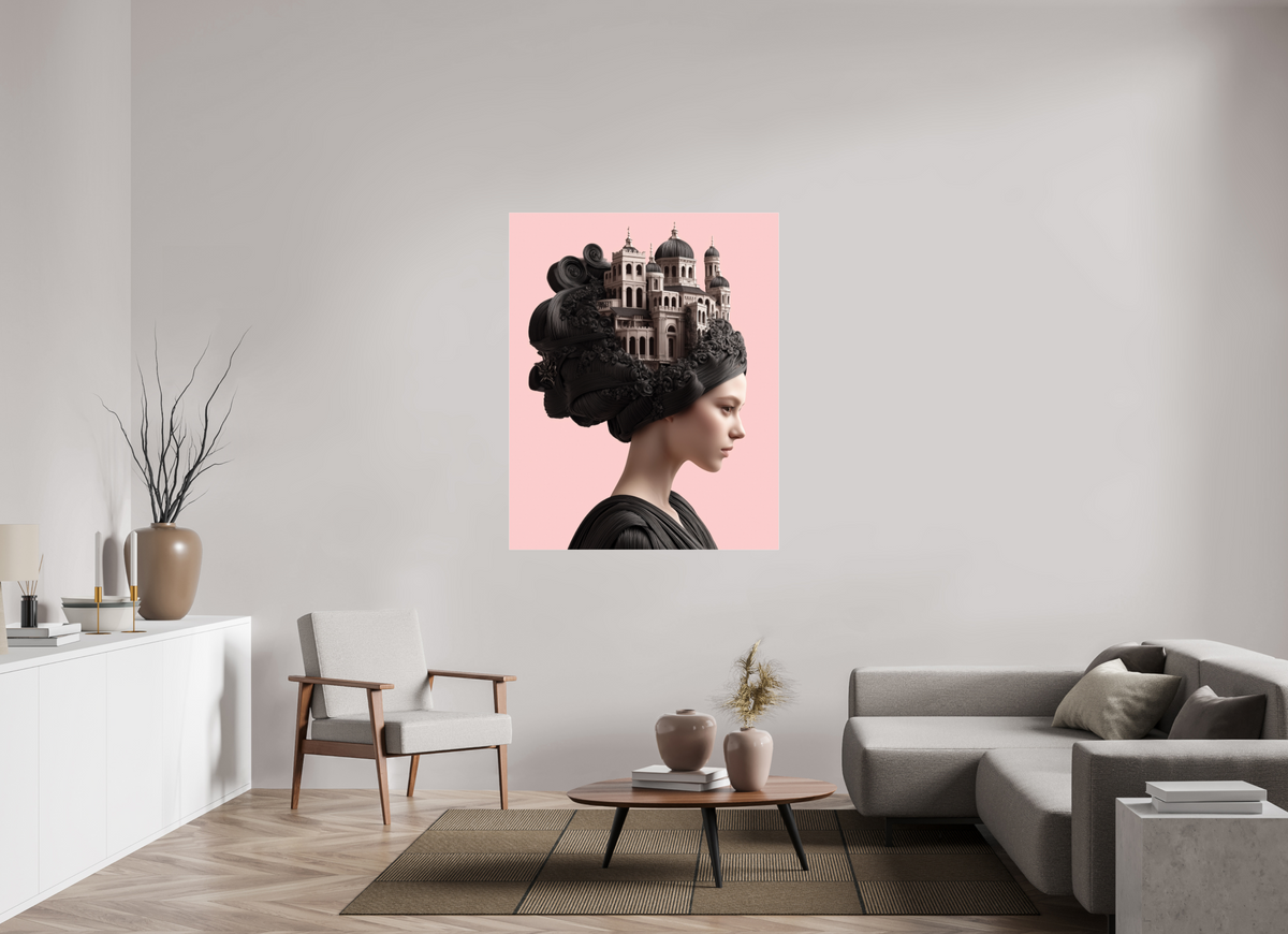 110 x 137,5 cm, Photo Print Under Acrylic Glass Hairdo XXIII