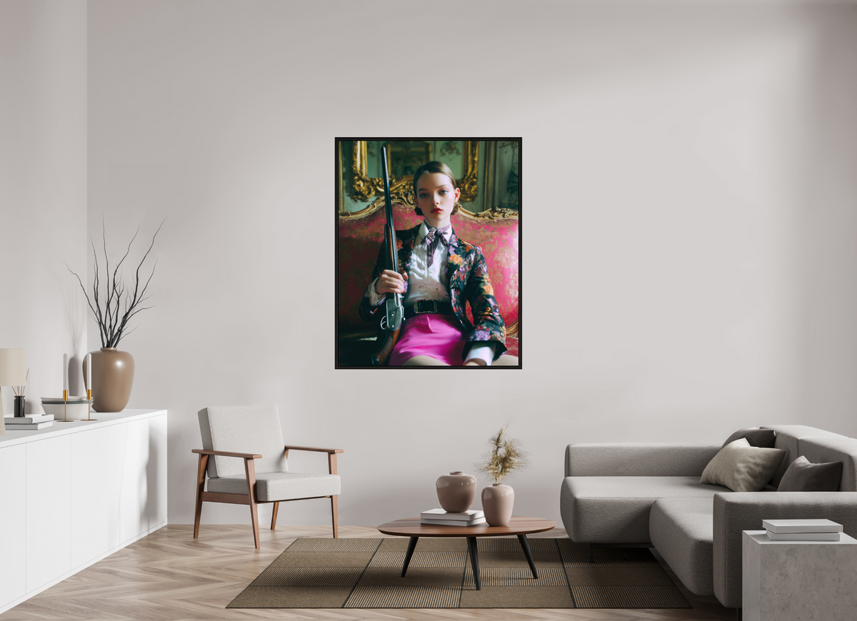 110 x 137,5 cm, Floater Frame Hunting Season I
