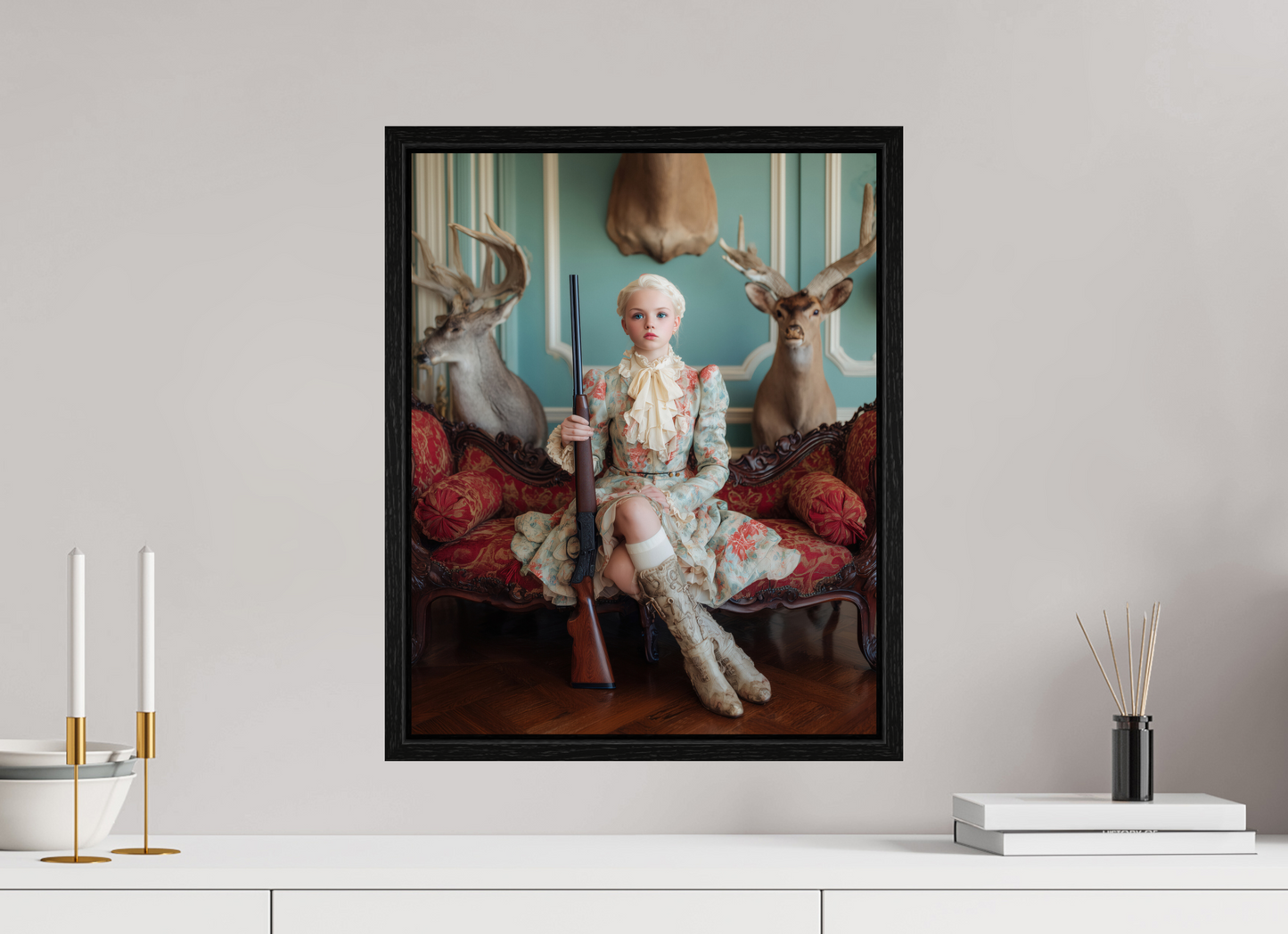 40 x 50 cm, Floater Frame Hunting Season VIII