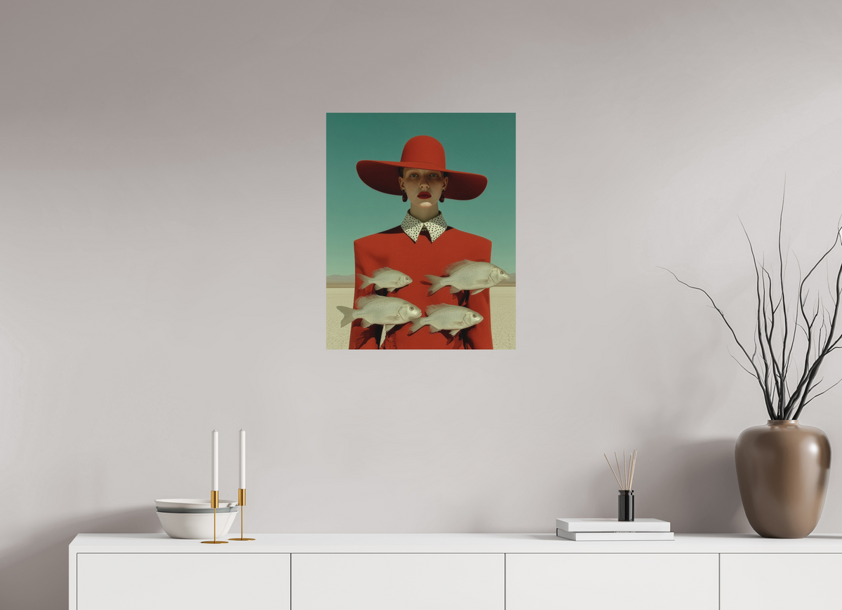50 x 62,5 cm, Photo Print On Fuji Crystal DP II Red Horizon VI