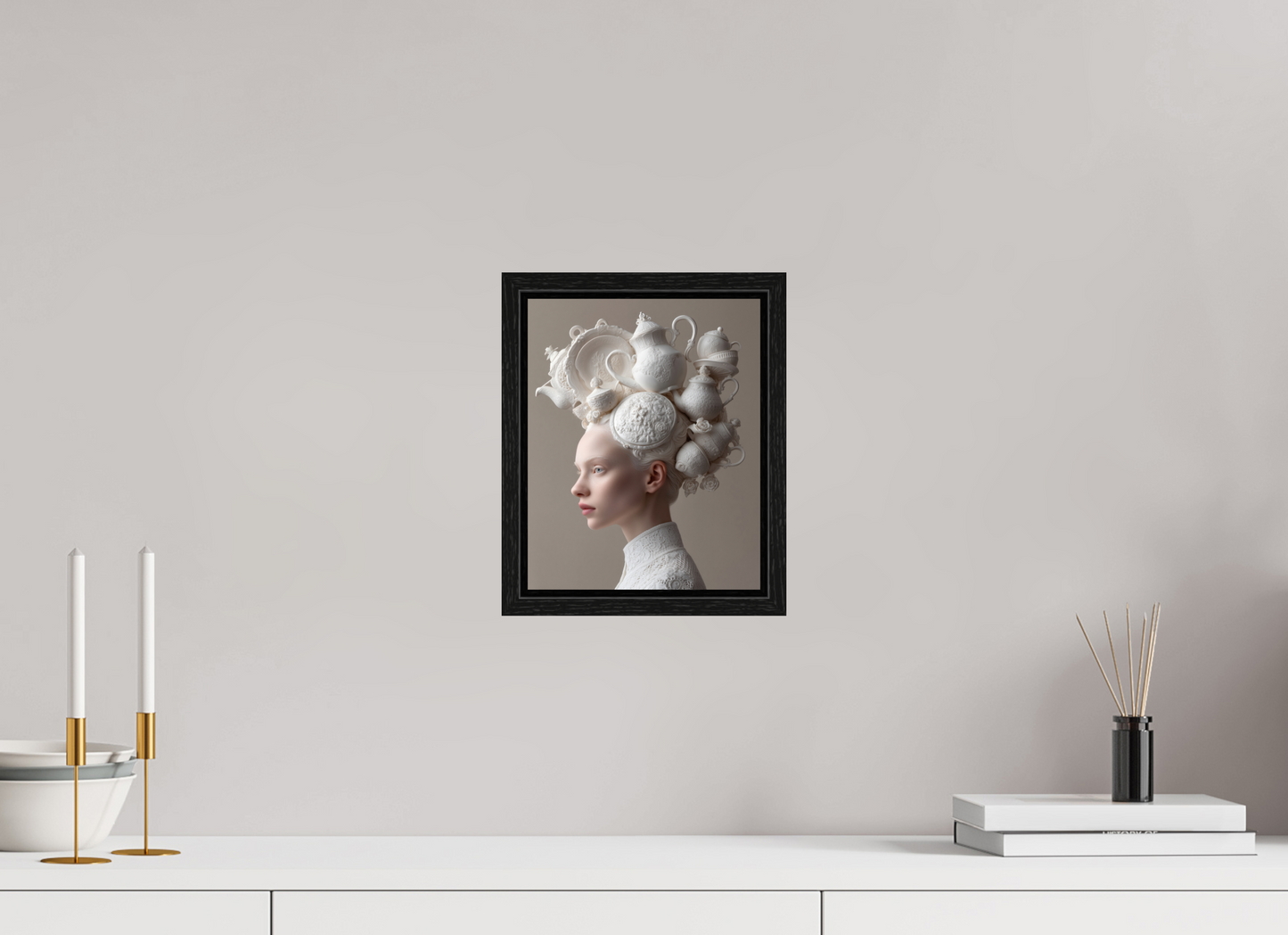 20 x 25 cm, Floater Frame Hairdo VII