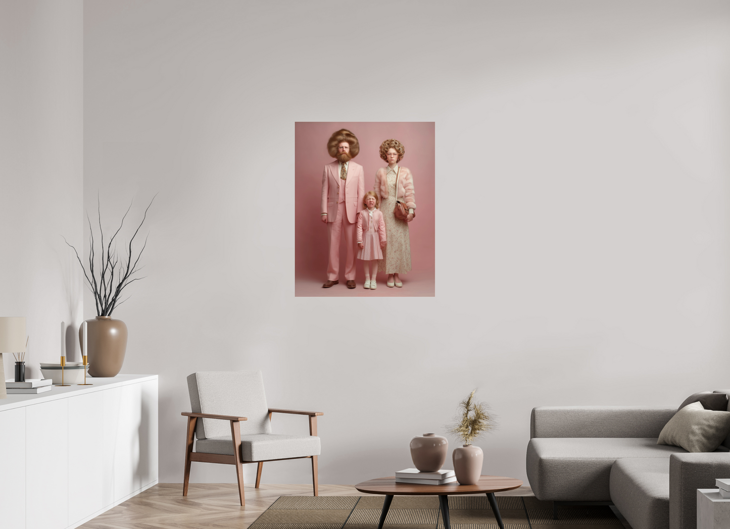 80 x 100 cm, Photo Print Under Acrylic Glass We are family VIII