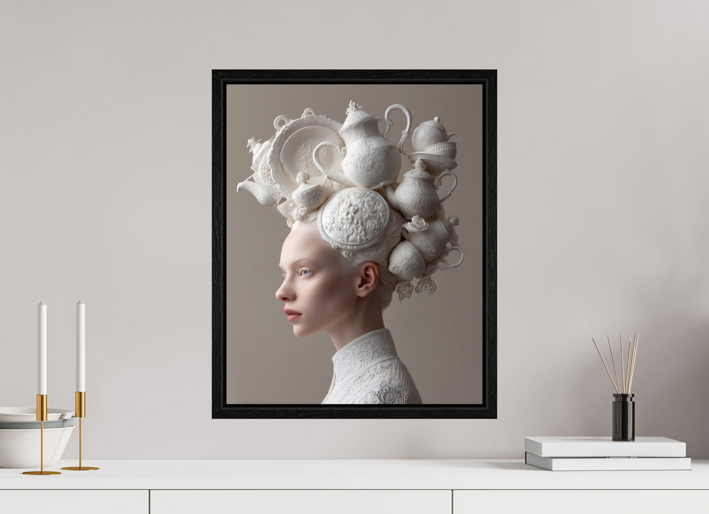 40 x 50 cm, Floater Frame Hairdo VII