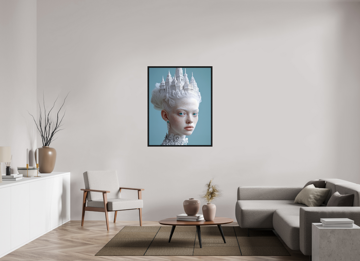 90 x 112,5 cm, Floater Frame Hairdo IX