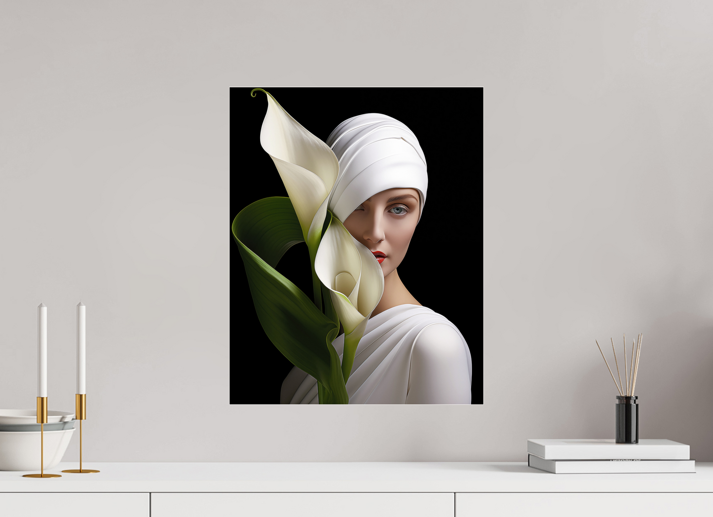 40 x 50 cm, Photo Print Under Acrylic Glass Calla III