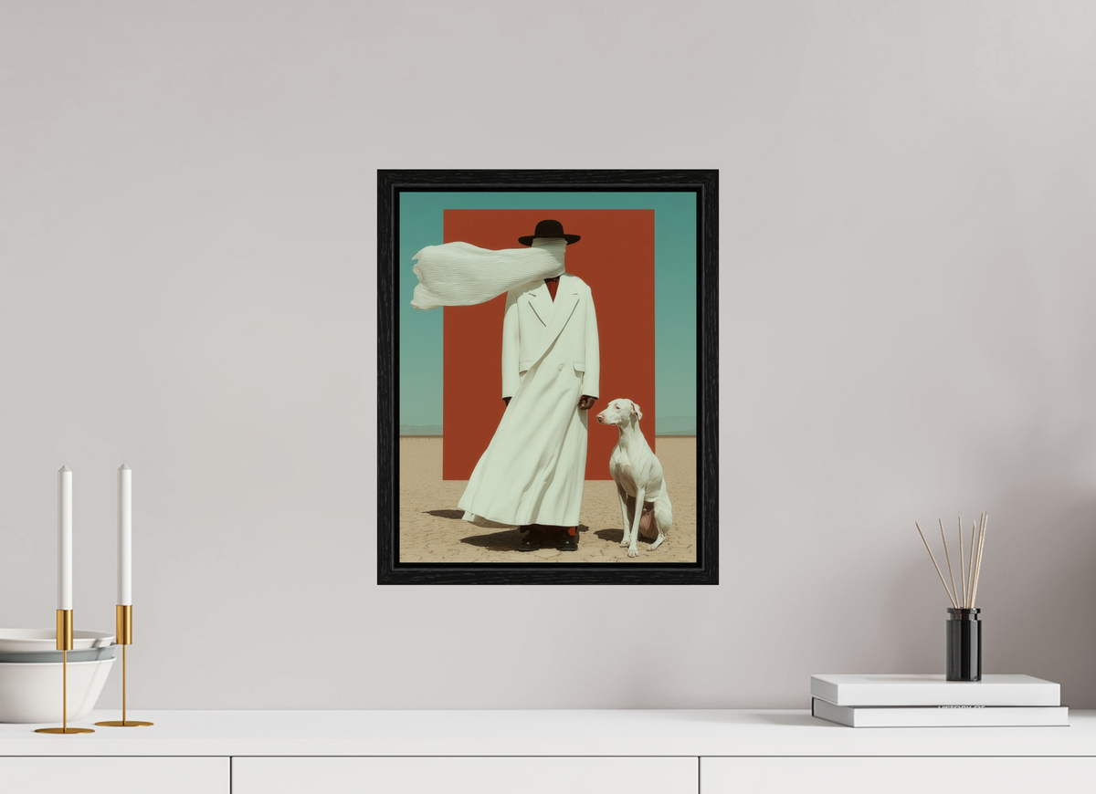 30 x 37,5 cm, Floater Frame Red Horizon VIII