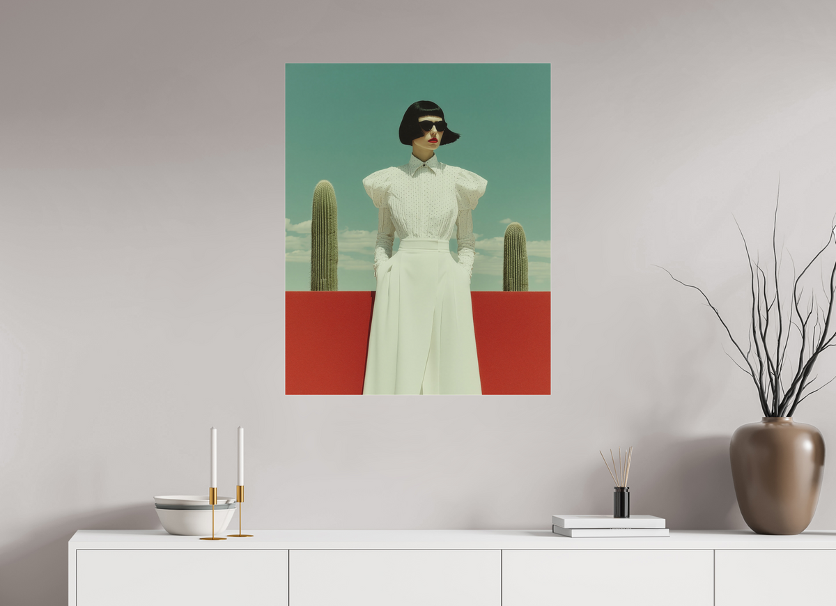 70 x 87,5 cm, Photo Print Under Acrylic Glass Red Horizon XII