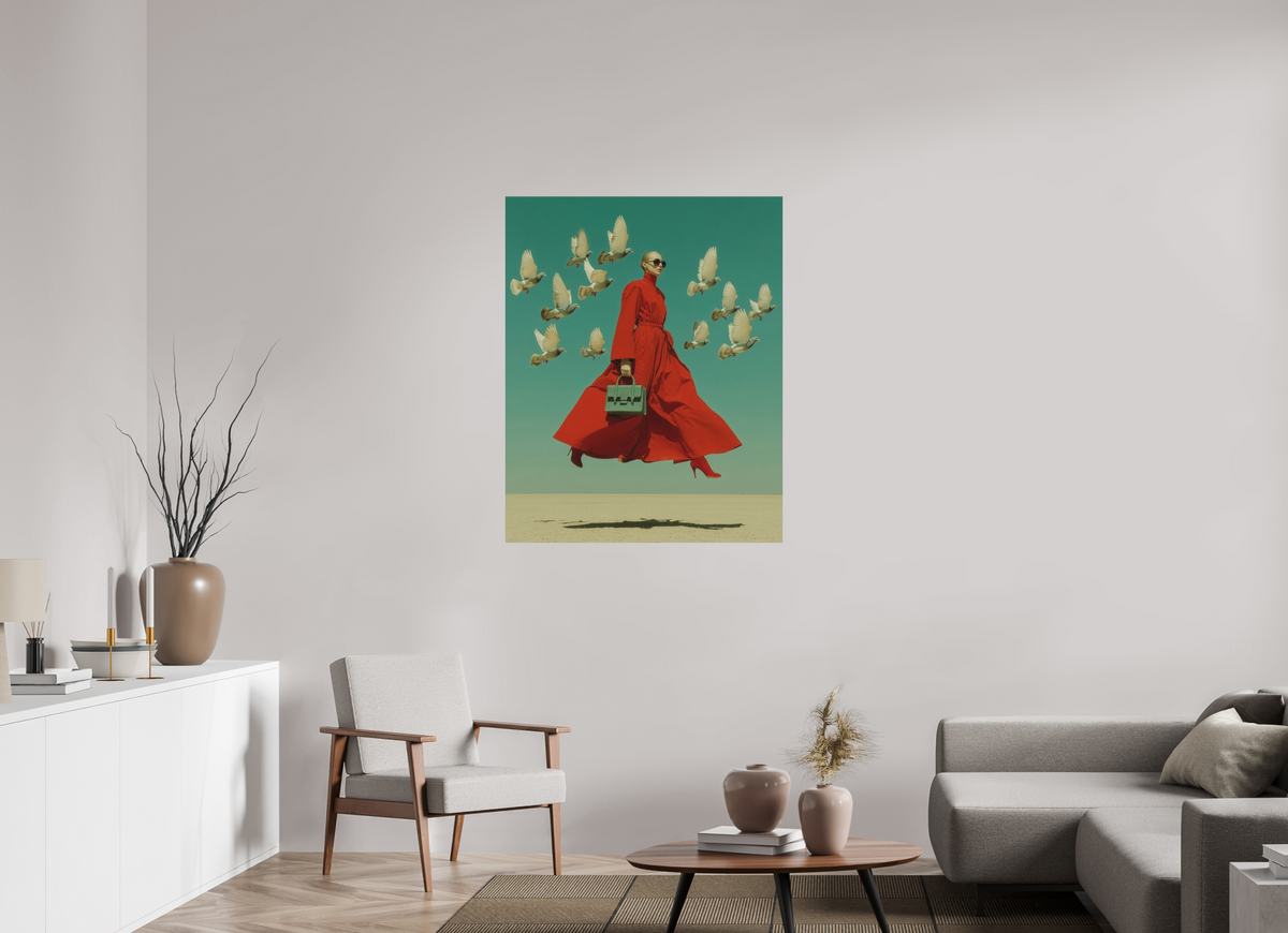 90 x 112,5 cm, Photo Print On Fuji Crystal DP II Red Horizon XI