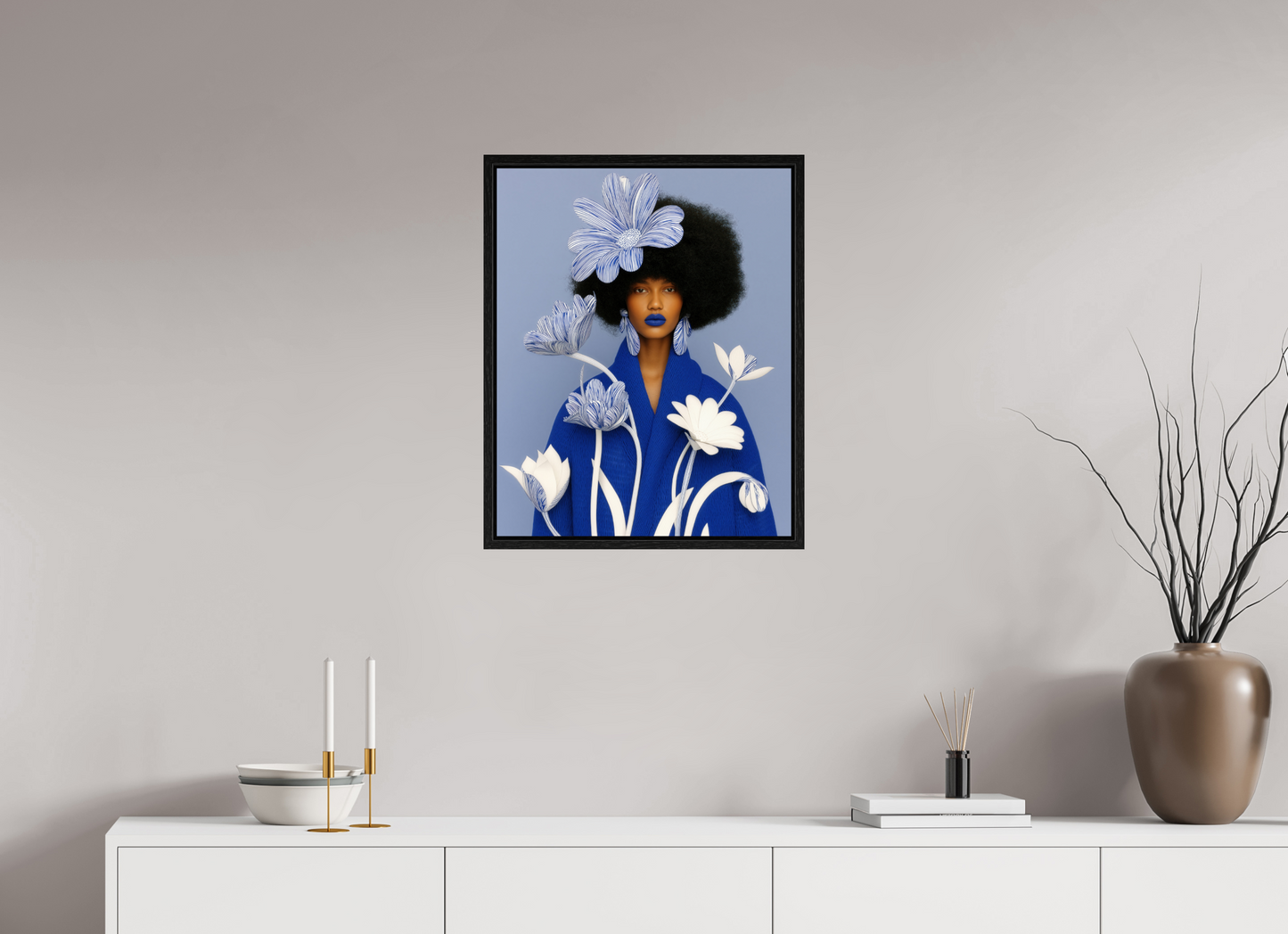 50 x 62,5 cm, Floater Frame Matisse Fashion XI