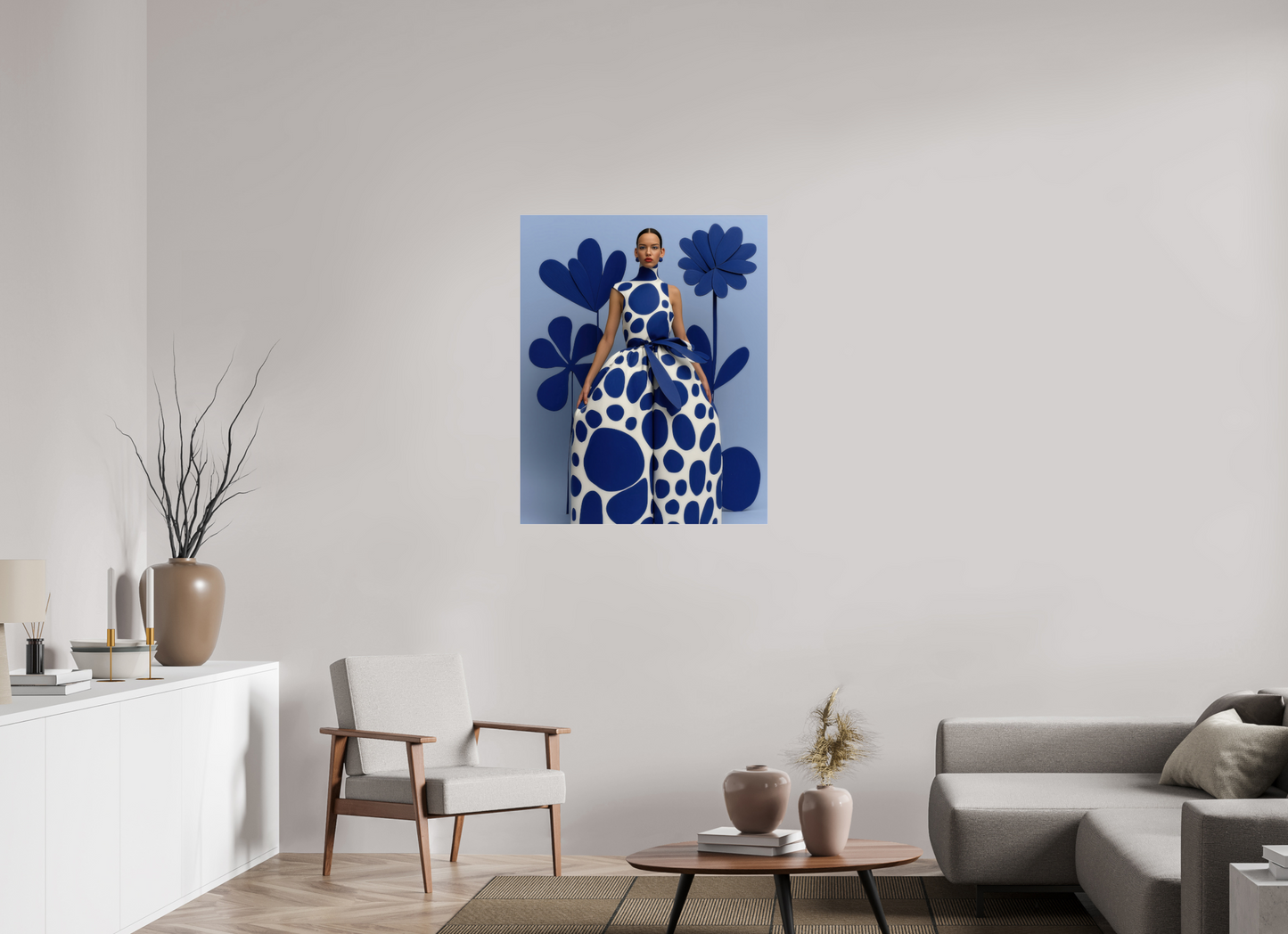 80 x 100 cm, Photo Print Under Acrylic Glass Matisse Fashion V