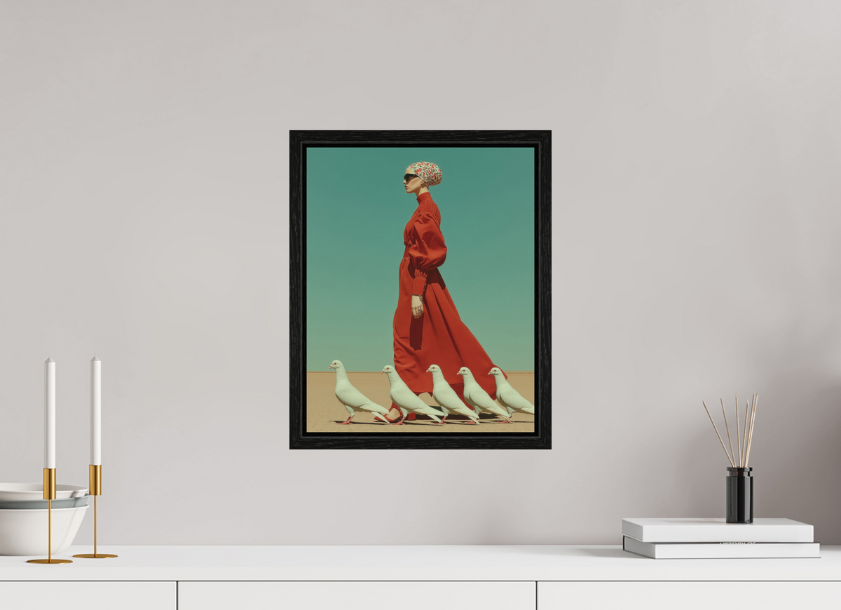 30 x 37,5 cm, Floater Frame Red Horizon XV