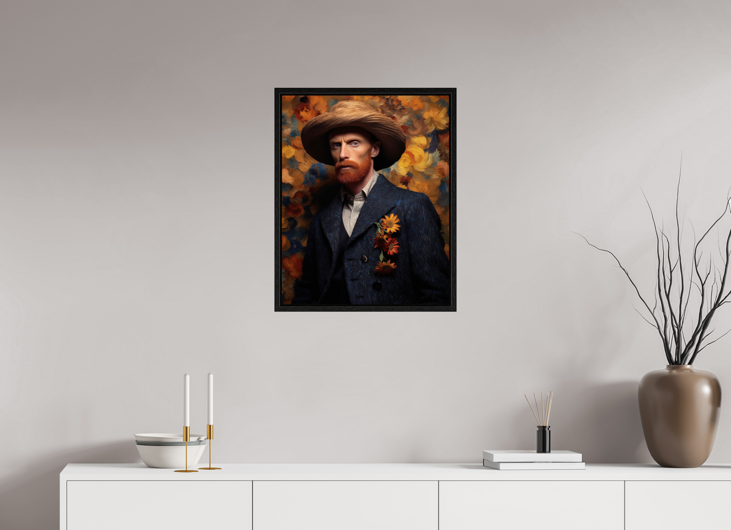 50 x 62,5 cm, Floater Frame Vincent X