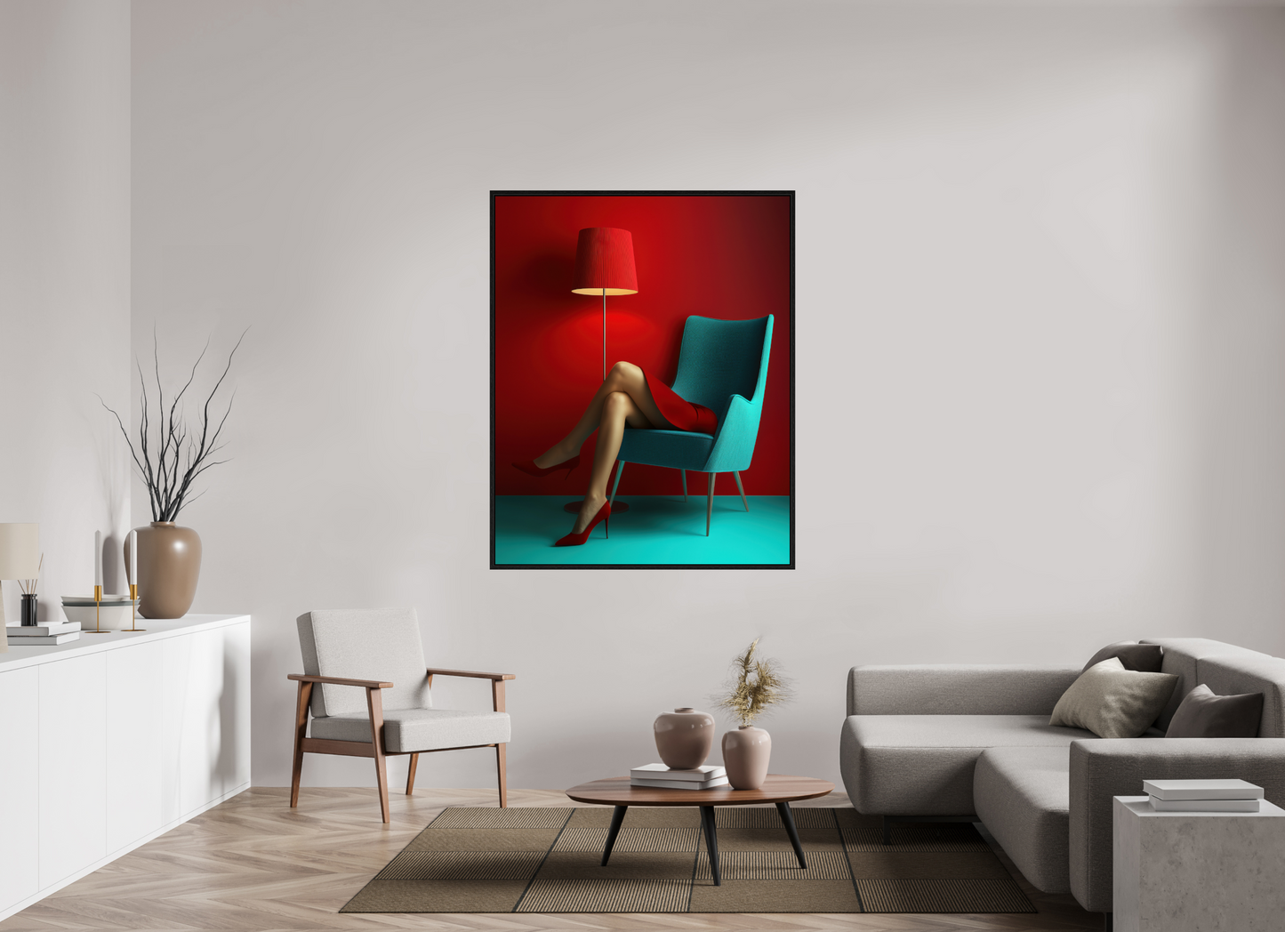 120 x 150 cm, Floater Frame Legs III