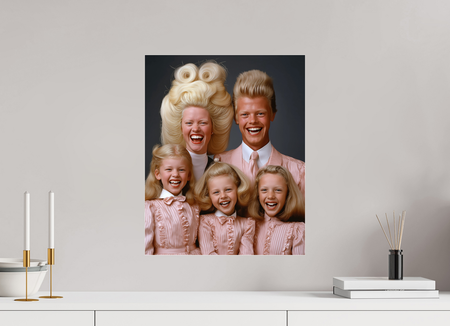 40 x 50 cm, Photo Print Under Acrylic Glass We are family