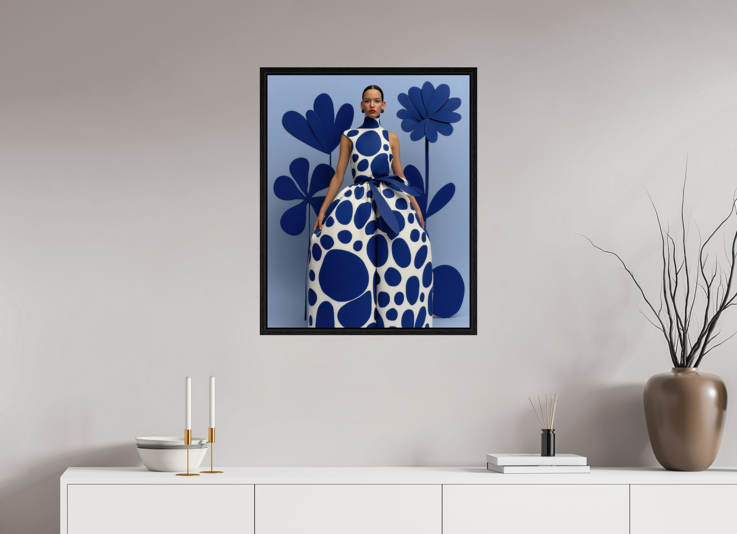 60 x 75 cm, Floater Frame Matisse Fashion V