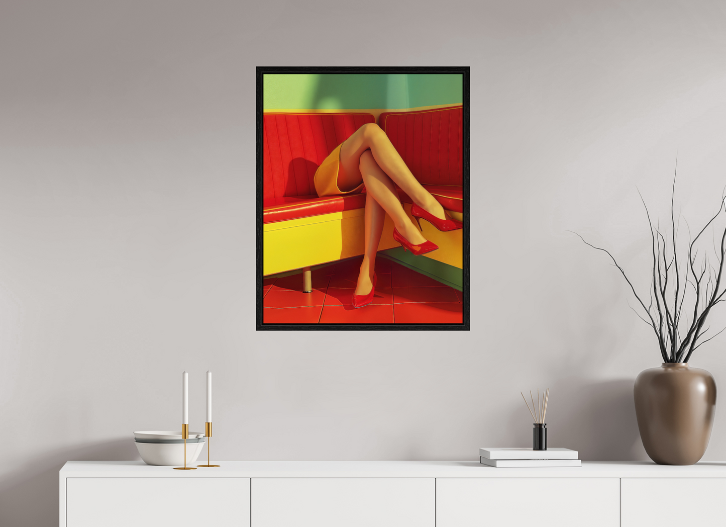 60 x 75 cm, Floater Frame Legs XVI