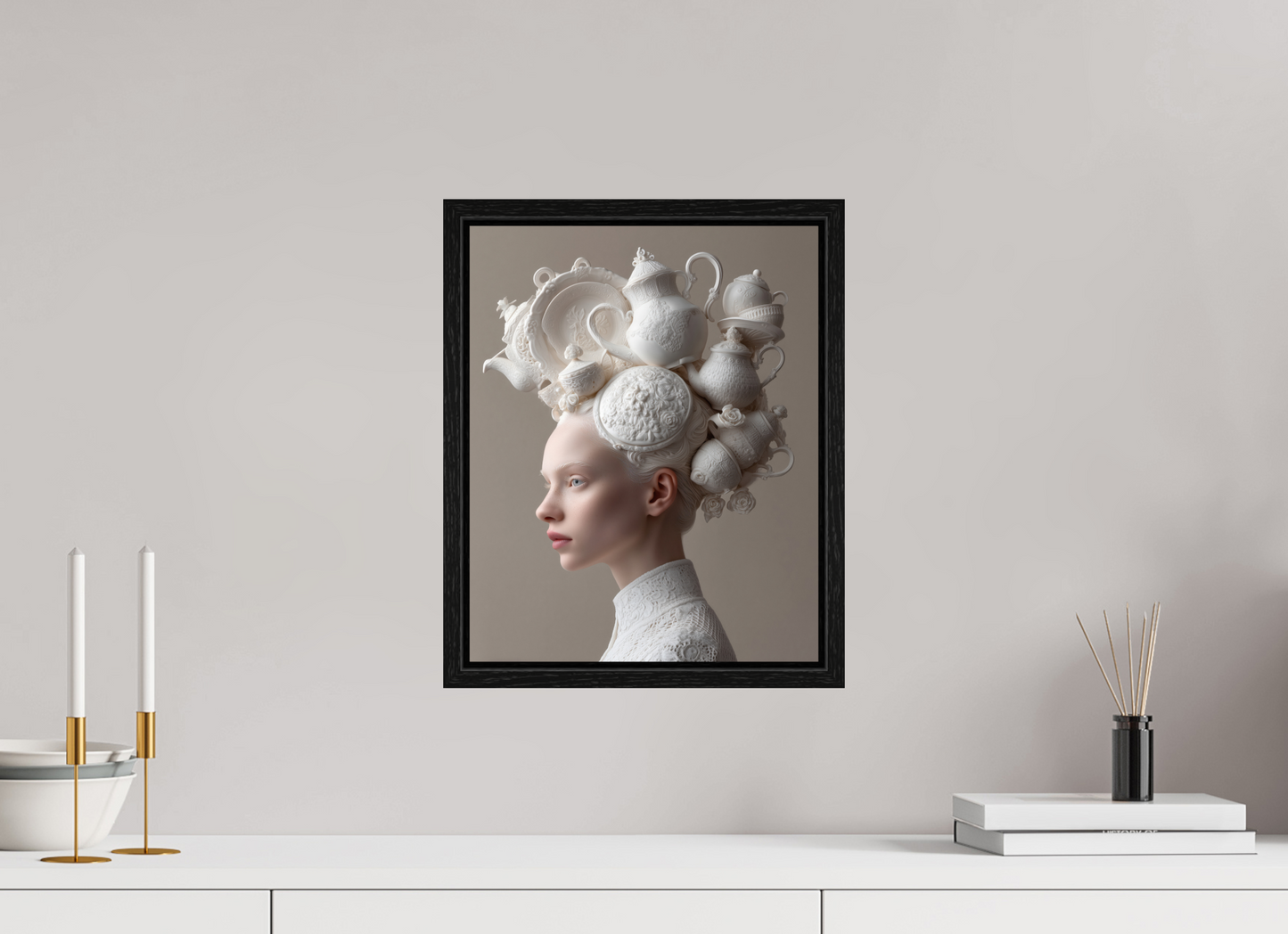 30 x 37,5 cm, Floater Frame Hairdo VII