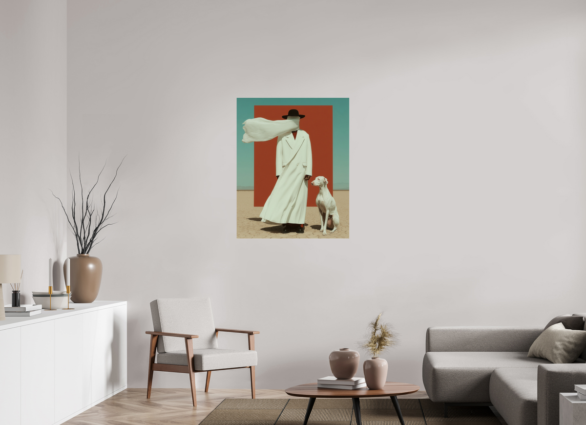 80 x 100 cm, Photo Print Under Acrylic Glass Red Horizon VIII
