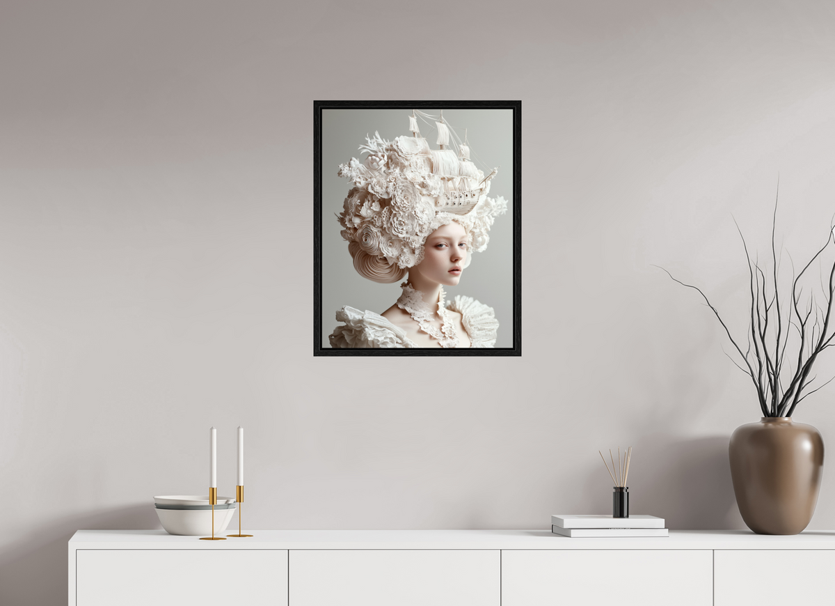 50 x 62,5 cm, Floater Frame Hairdo XXIV