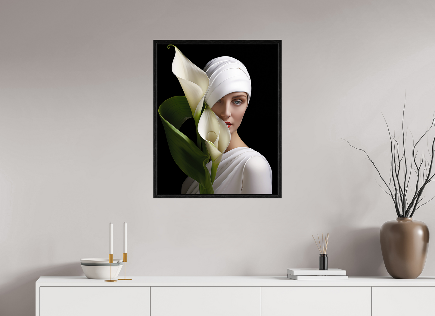 60 x 75 cm, Floater Frame Calla III