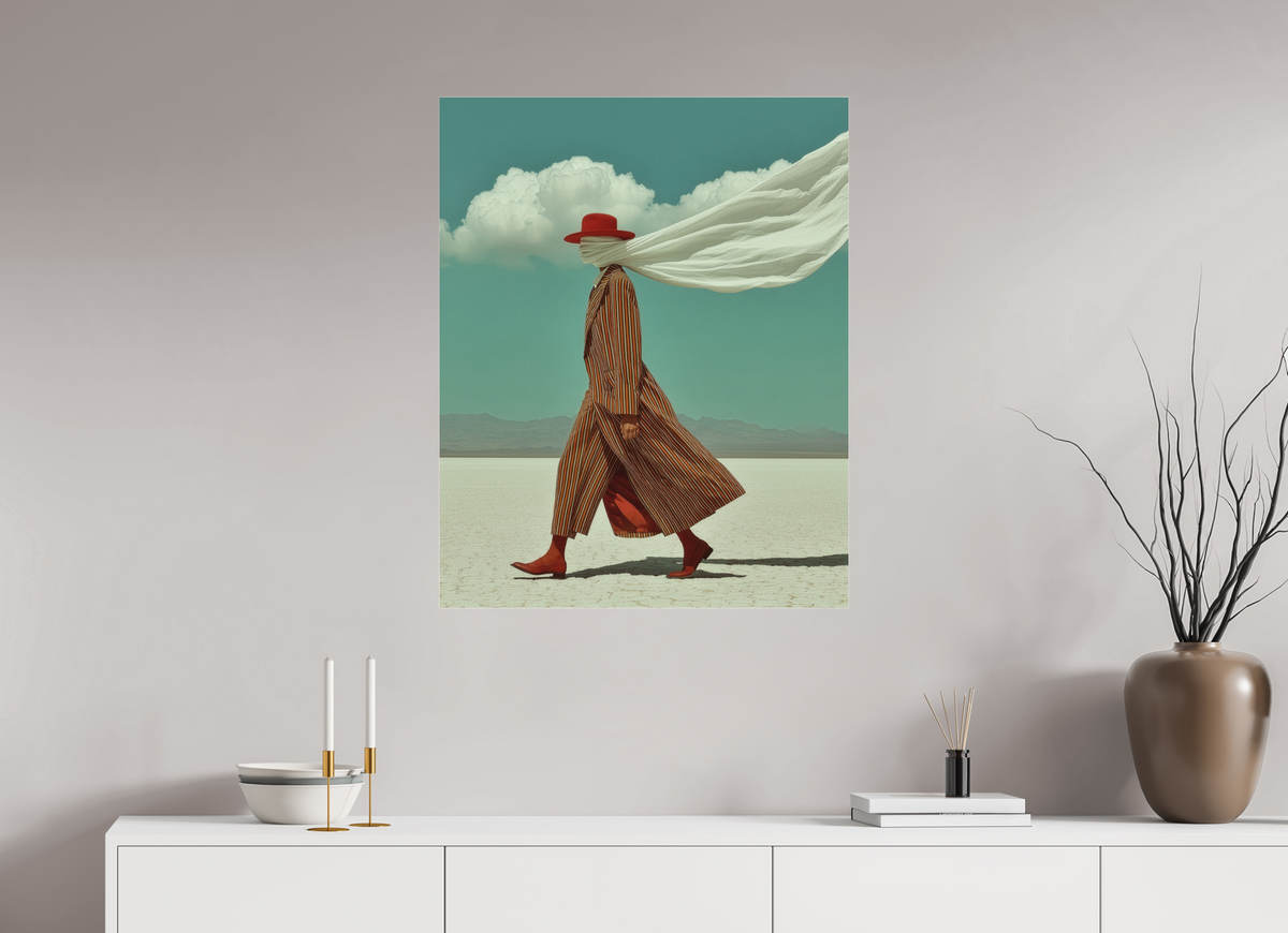 70 x 87,5 cm, Photo Print Under Acrylic Glass Red Horizon V
