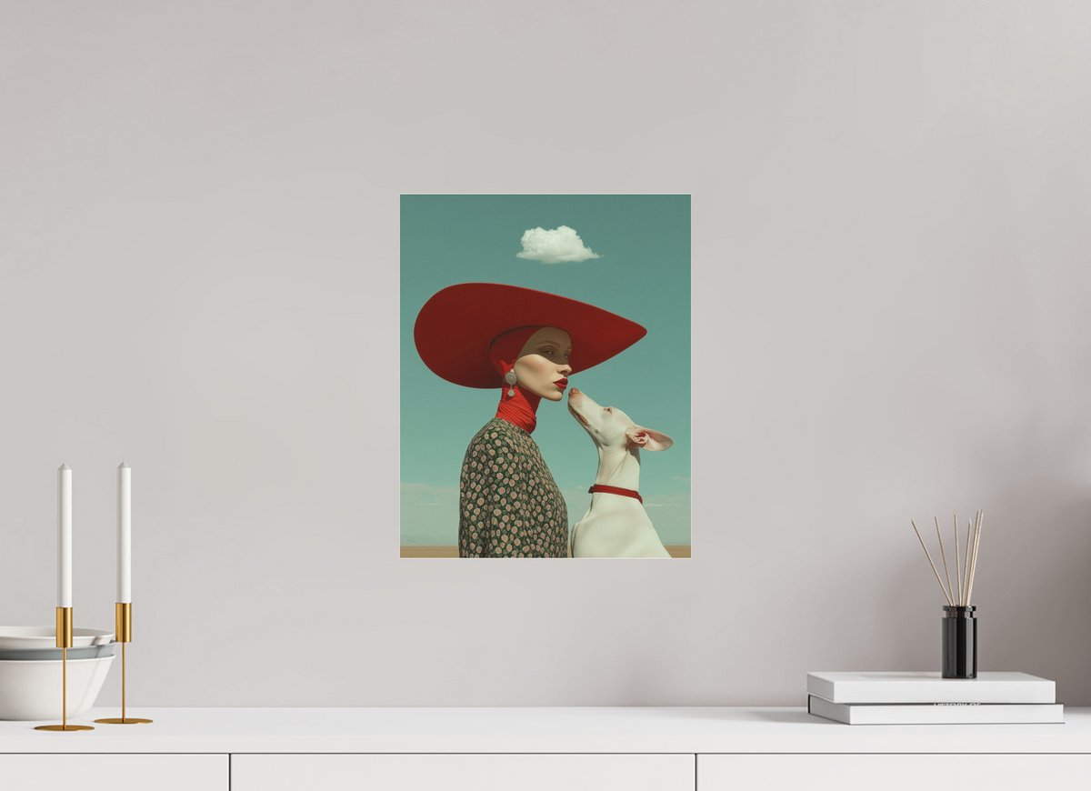 30 x 37,5 cm, Photo Print Under Acrylic Glass Red Horizon VII