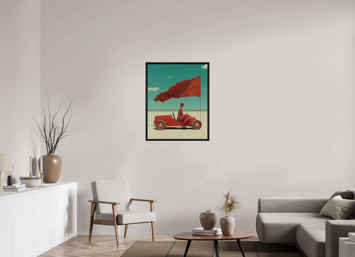 70 x 87,5 cm, Floater Frame Red Horizon X