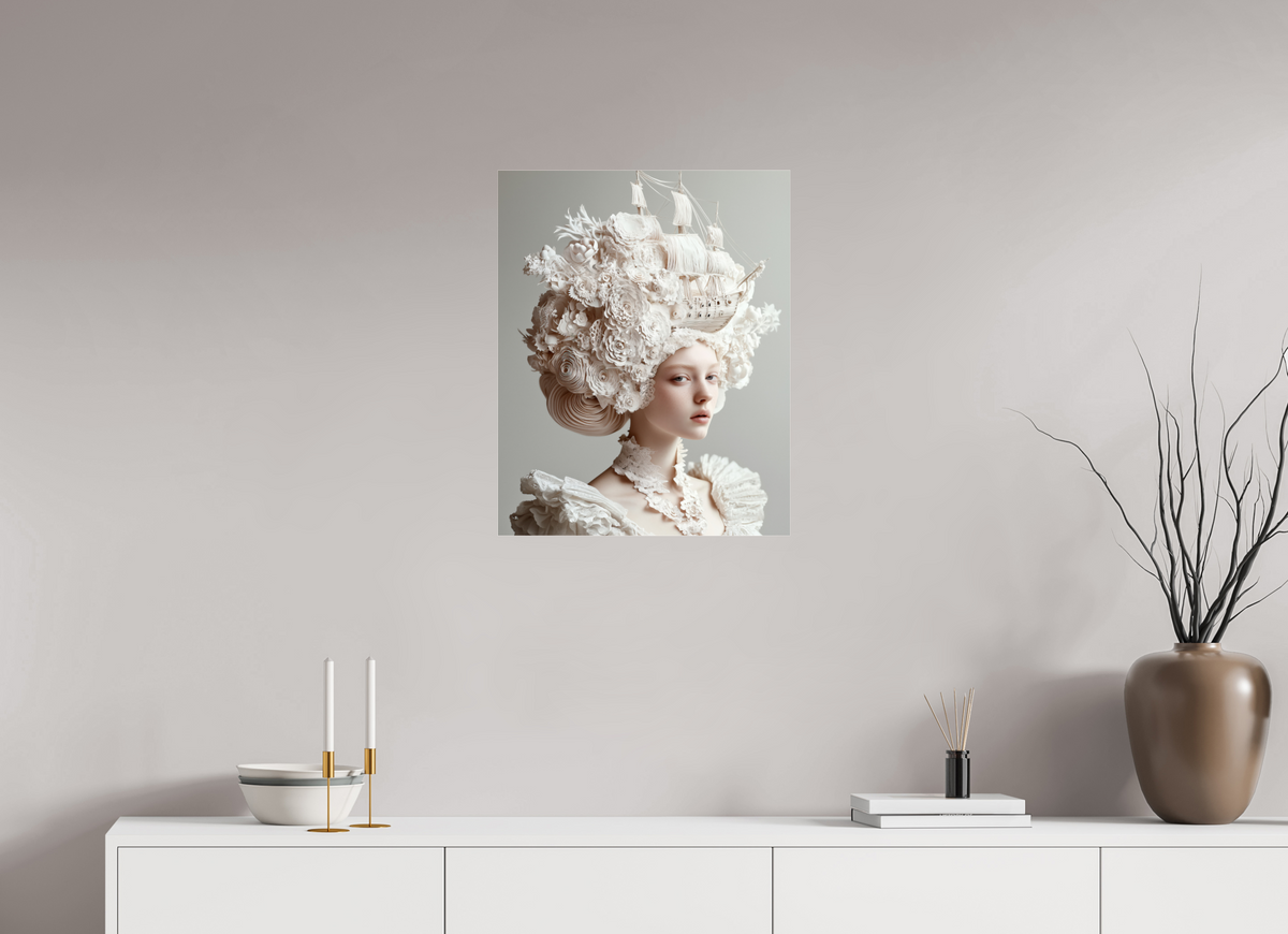50 x 62,5 cm, Photo Print Under Acrylic Glass Hairdo XXIV