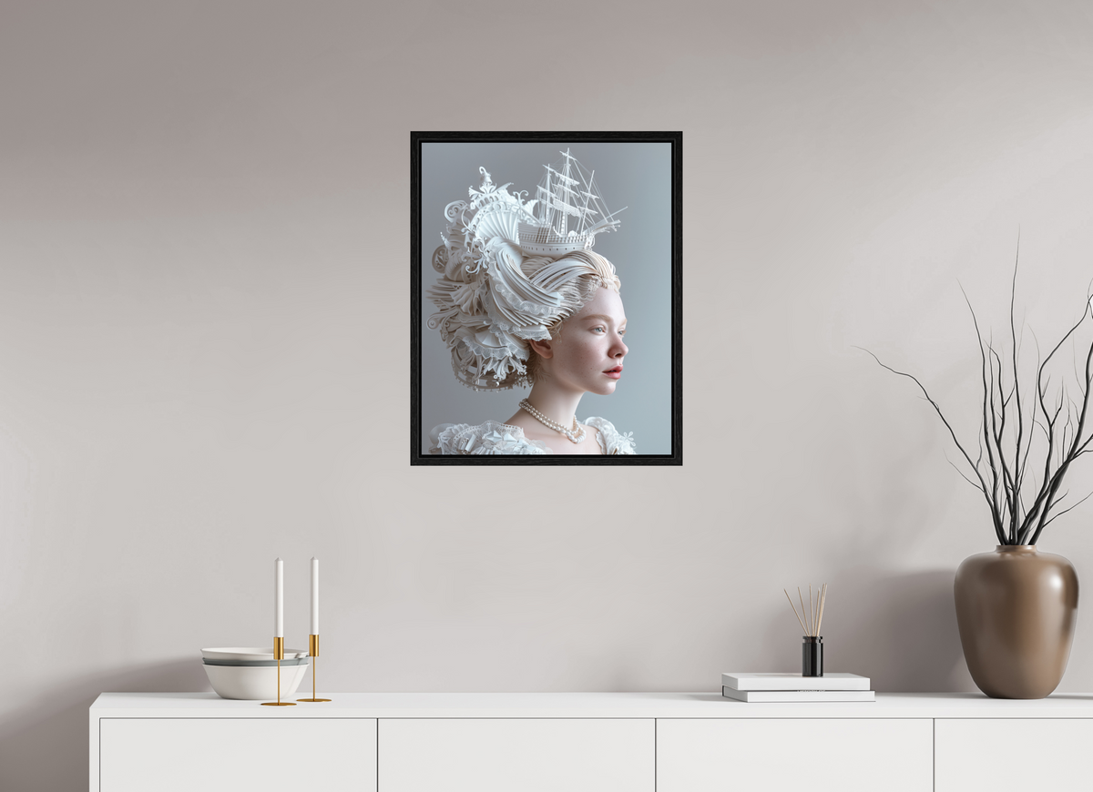 50 x 62,5 cm, Floater Frame Hairdo XVIII