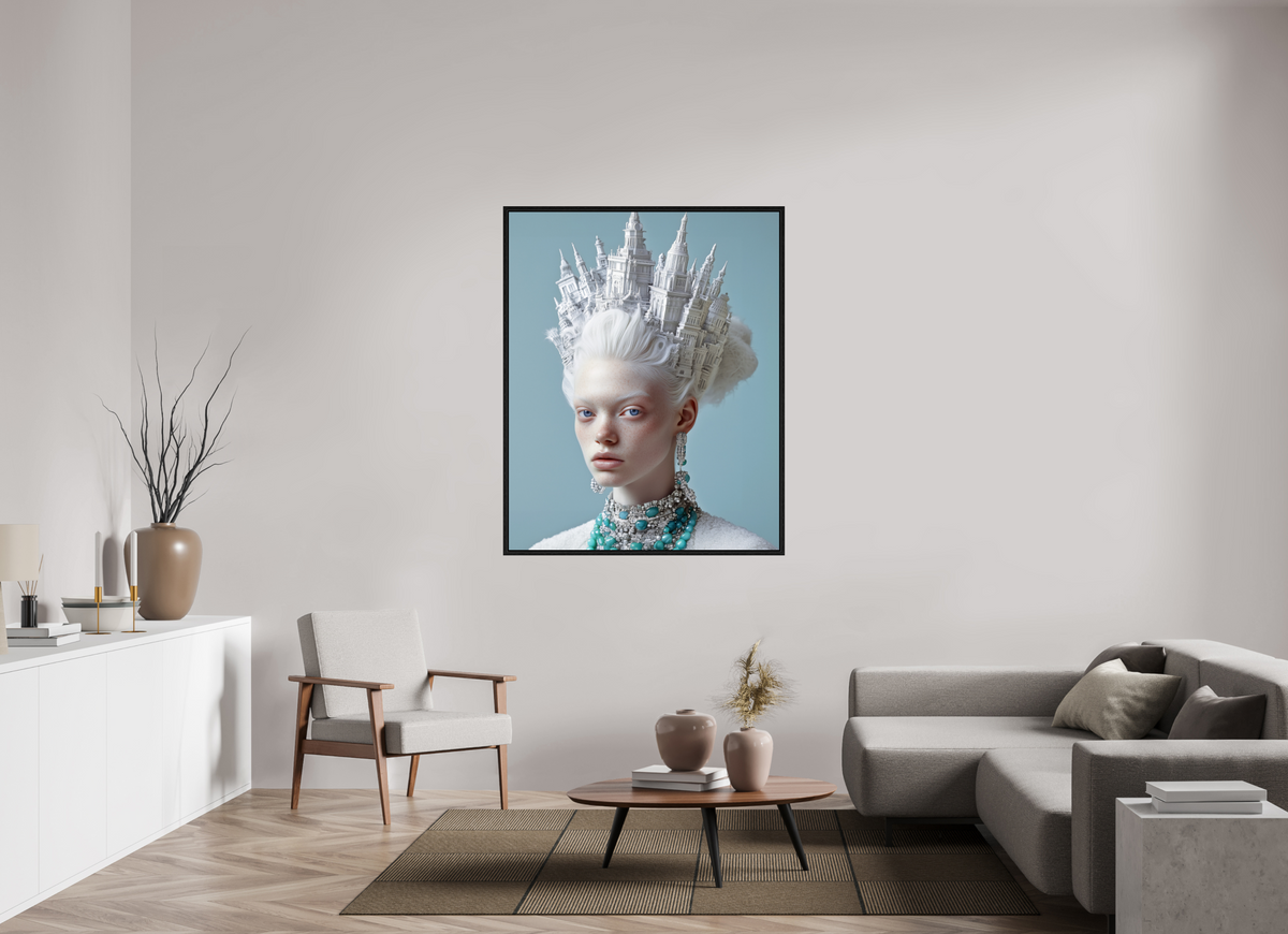 110 x 137,5 cm, Floater Frame Hairdo VI