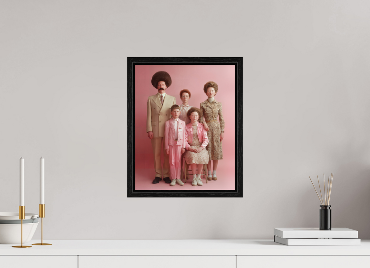 30 x 37,5 cm, Floater Frame We are family V