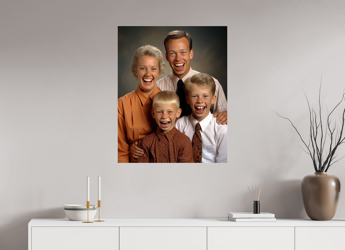 70 x 87,5 cm, Photo Print Under Acrylic Glass We are family VI