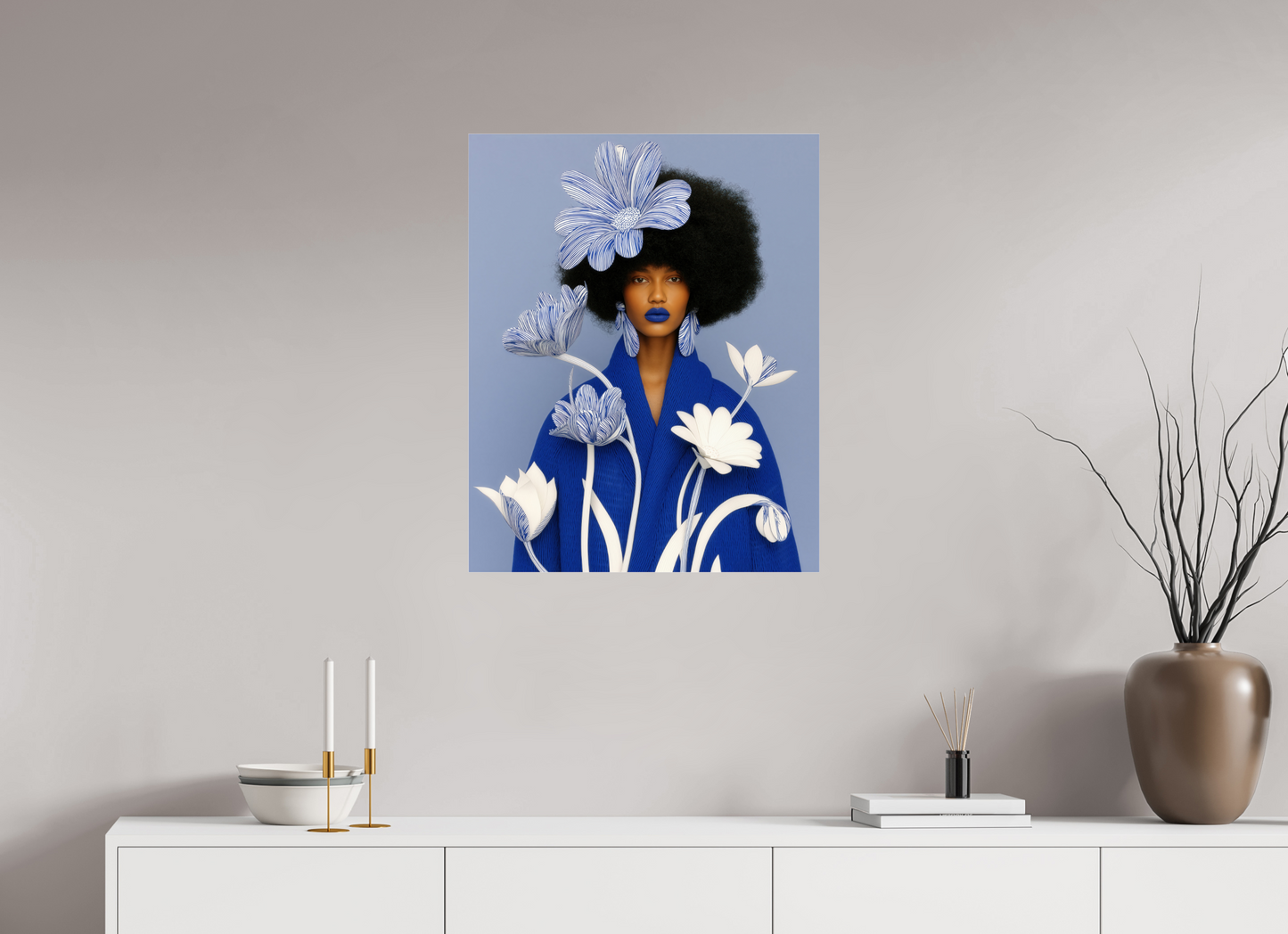 60 x 75 cm, Photo Print Under Acrylic Glass Matisse Fashion XI