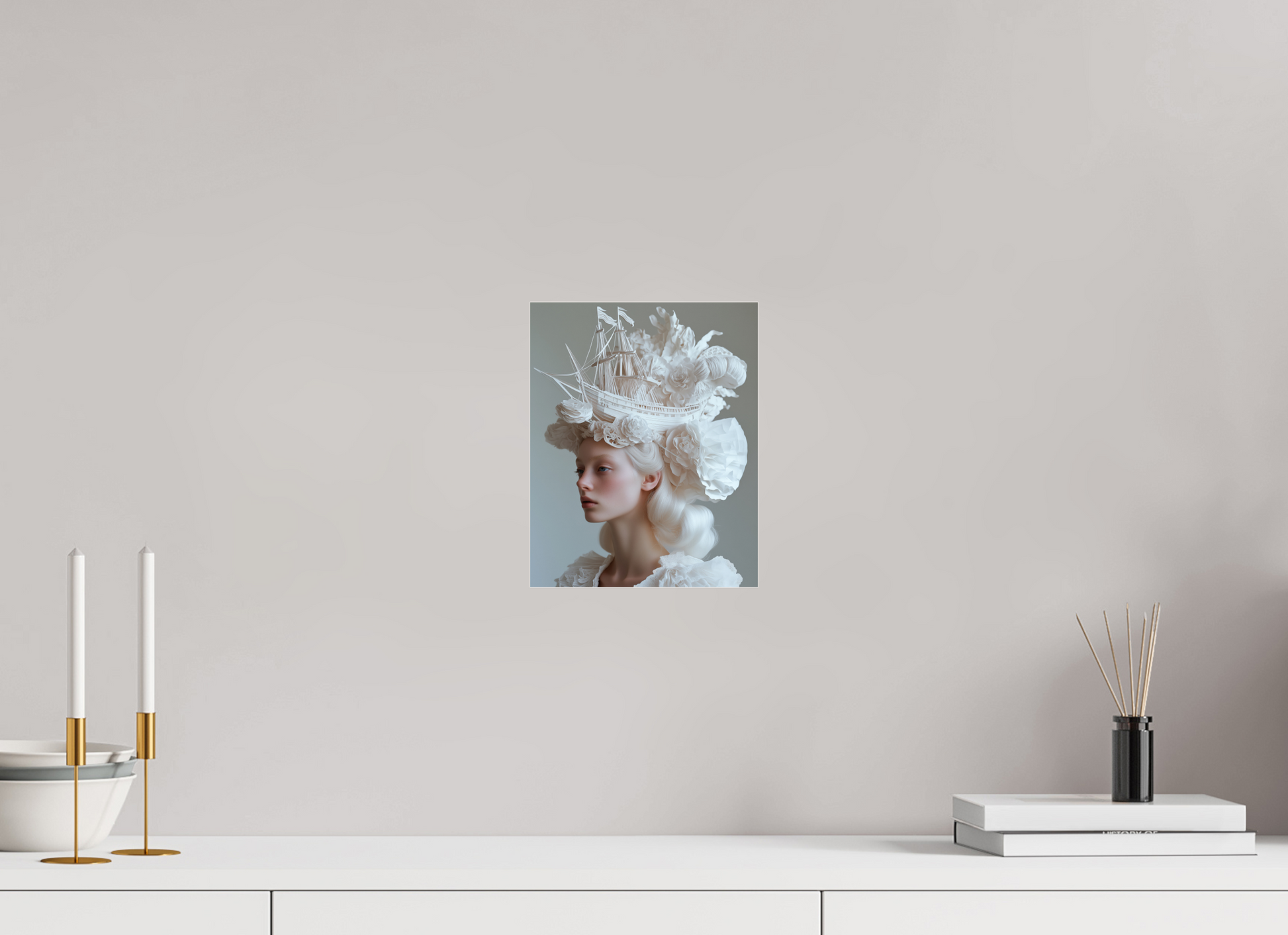 20 x 25 cm, Photo Print Under Acrylic Glass Hairdo XX