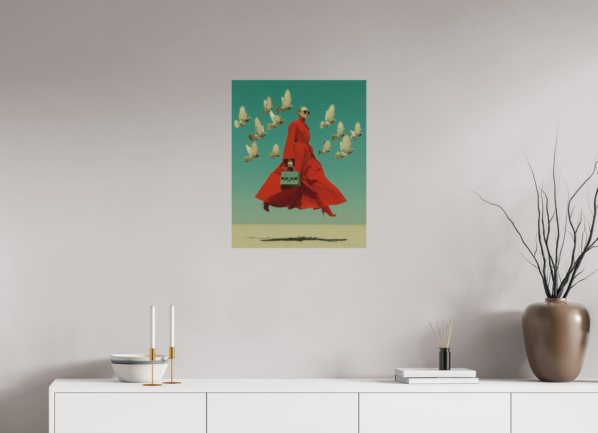50 x 62,5 cm, Photo Print On Fuji Crystal DP II Red Horizon XI
