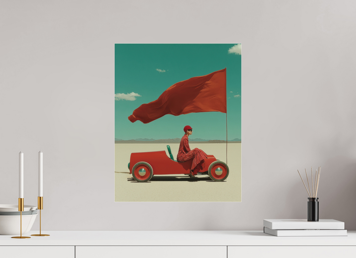 40 x 50 cm, Photo Print Under Acrylic Glass Red Horizon X