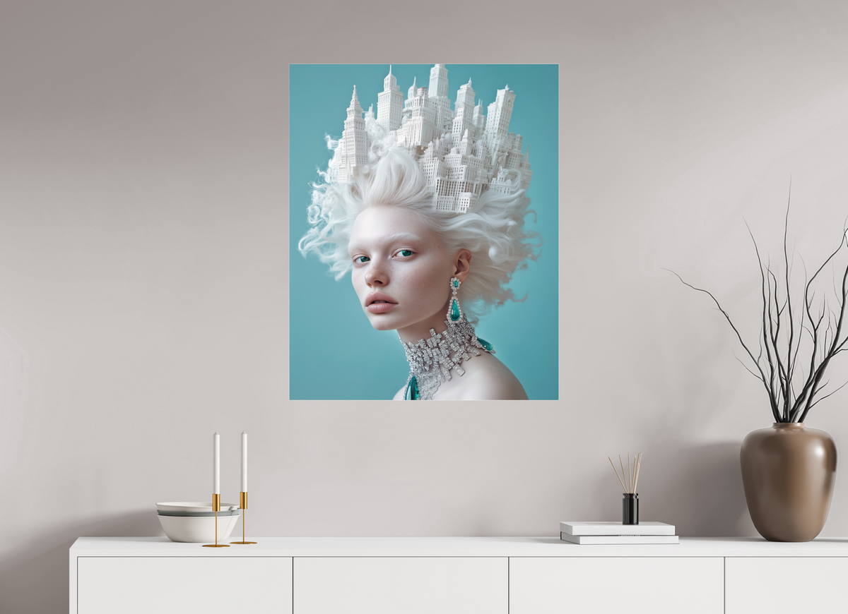 70 x 87,5 cm, Photo Print Under Acrylic Glass Hairdo IV