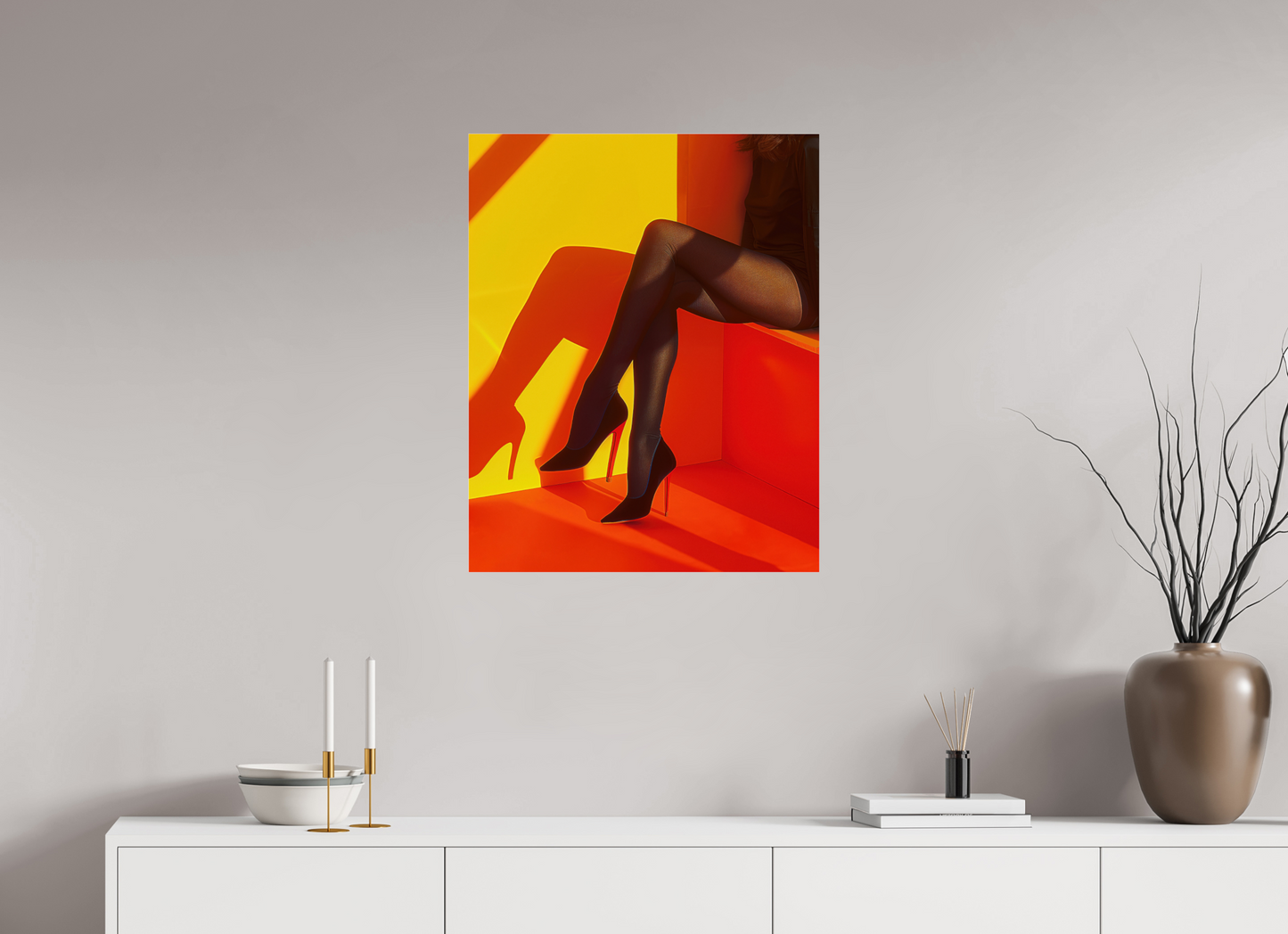 60 x 75 cm, Photo Print Under Acrylic Glass Legs X