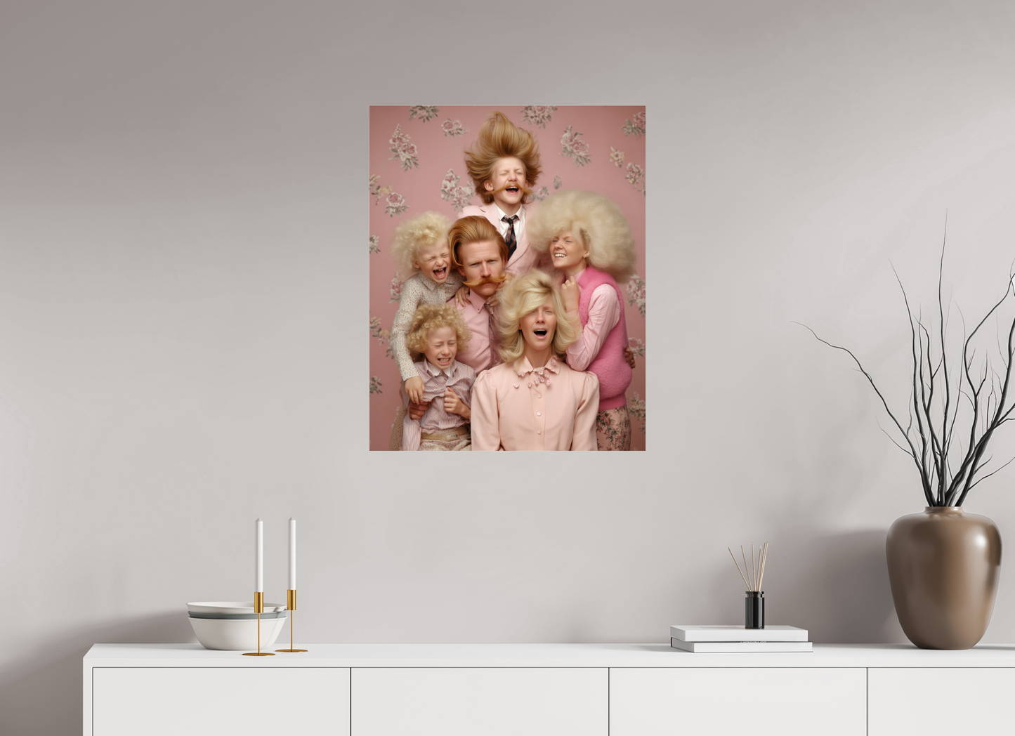 60 x 75 cm, Photo Print Under Acrylic Glass We are family II