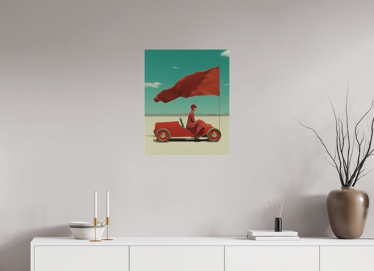 50 x 62,5 cm, Photo Print Under Acrylic Glass Red Horizon X
