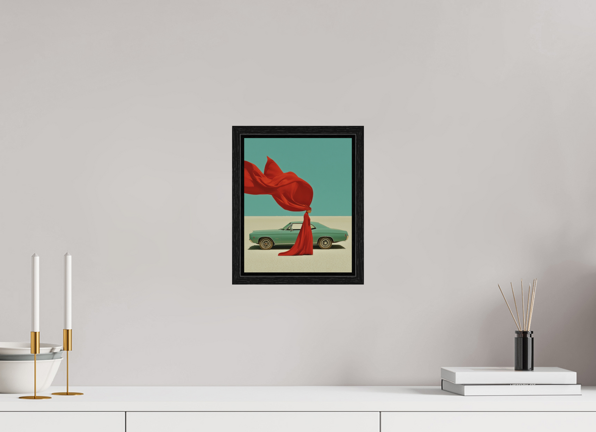 20 x 25 cm, Floater Frame Red Horizon IV