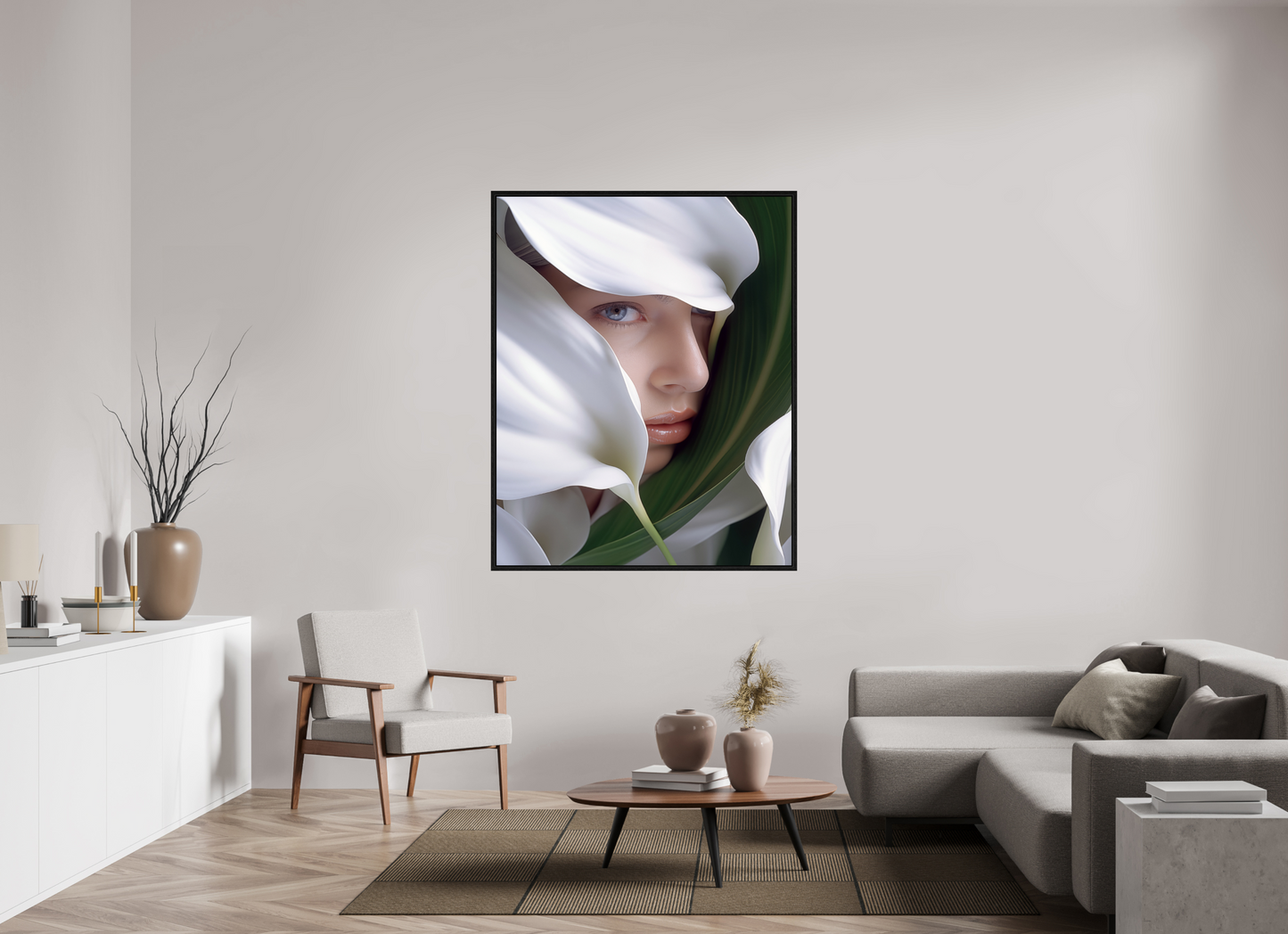 120 x 150 cm, Floater Frame Calla X