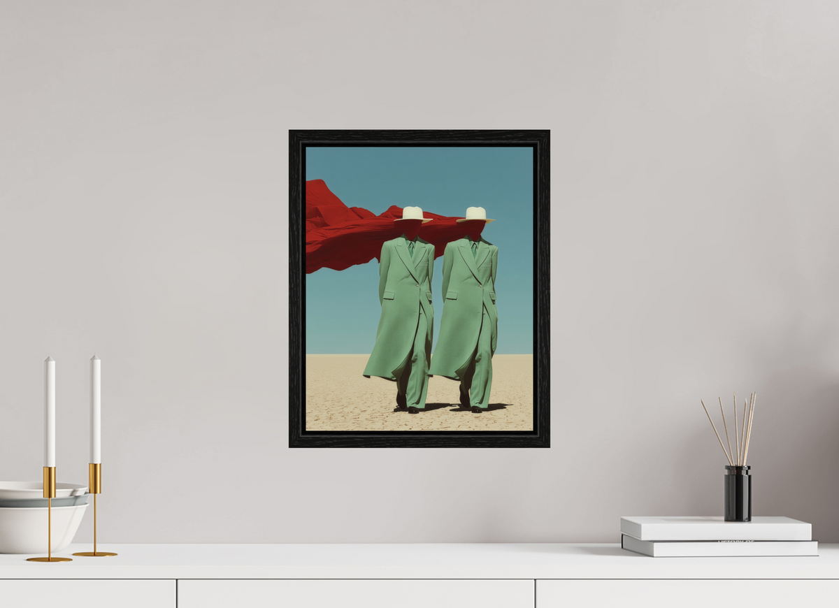 30 x 37,5 cm, Floater Frame Red Horizon XIII