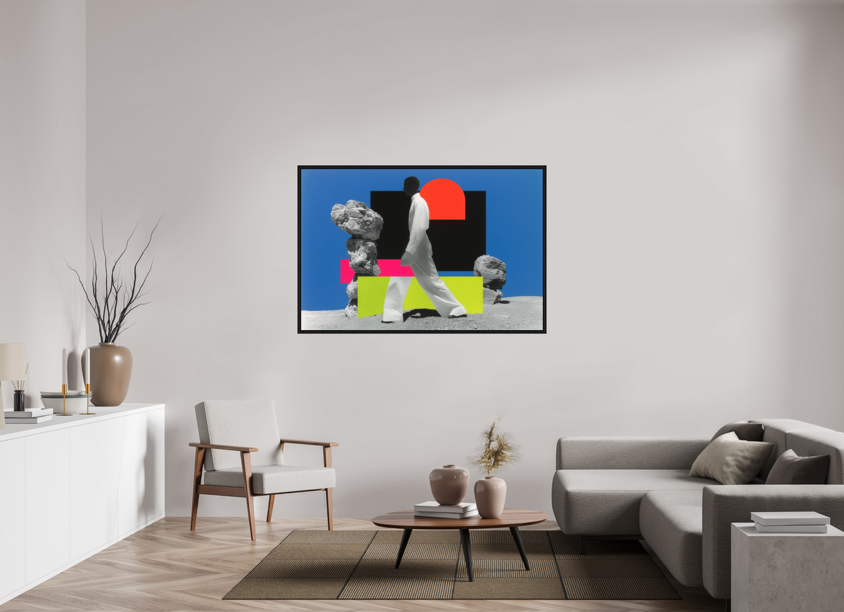 150 x 100 cm, Floater Frame Geometry of Memory I